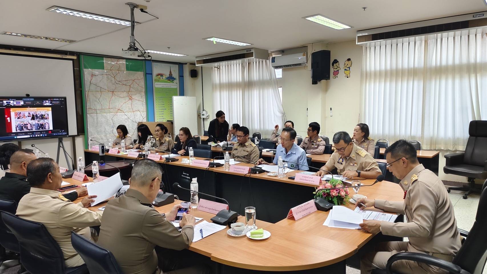 💠พช.มหาสารคาม ร่วมประชุมศูนย์ปฏิบัติการติดตามเร่งรัดการบำบัดรักษา ฟื้นฟูสภาพทางสังคม ป้องกัน และปราบปรามยาเสพติด ครั้งที่ 1/2567💠