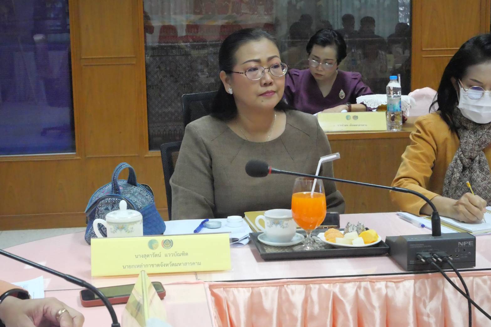 💠จังหวัดมหาสารคาม ประชุมคณะกรรมการจัดงานเส้นสายลายผ้า ในงานประเพณีบุญเบิกฟ้าและงานกาชาดจังหวัดมหาสารคาม 💠