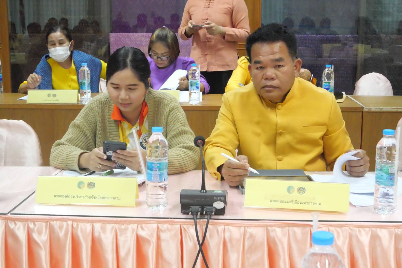 💠จังหวัดมหาสารคาม ประชุมคณะกรรมการจัดงานเส้นสายลายผ้า ในงานประเพณีบุญเบิกฟ้าและงานกาชาดจังหวัดมหาสารคาม 💠