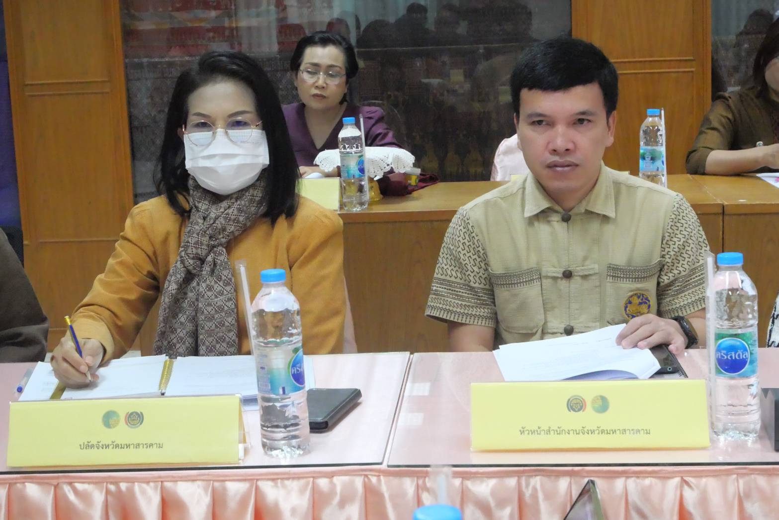 💠จังหวัดมหาสารคาม ประชุมคณะกรรมการจัดงานเส้นสายลายผ้า ในงานประเพณีบุญเบิกฟ้าและงานกาชาดจังหวัดมหาสารคาม 💠