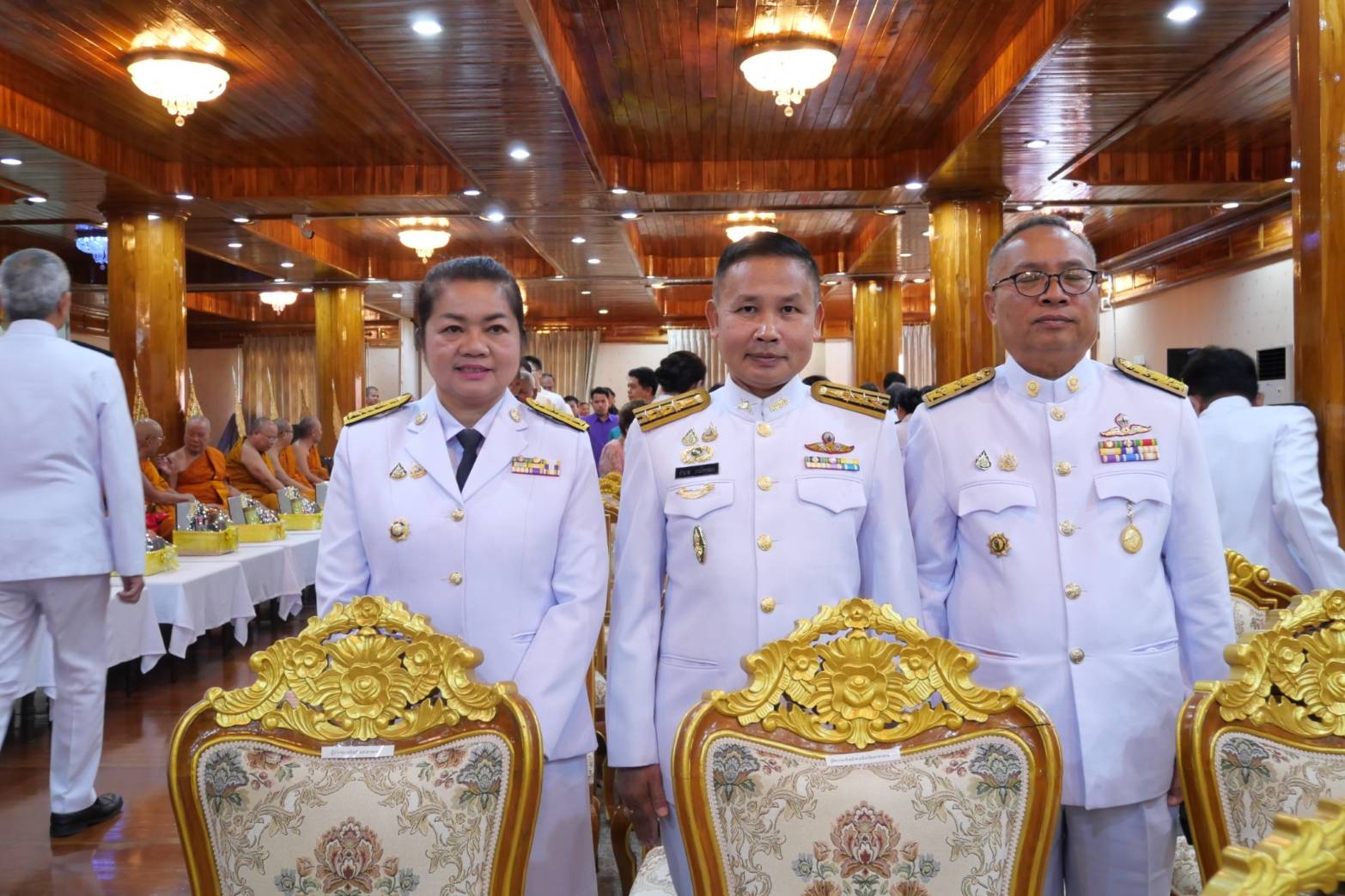 💠พช.มหาสารคามพิธียกฉัตรขึ้นกั้นถวายพระประธานประจำพระวิหาร วัดมหาชัย พระอารามหลวง จ.มหาสารคาม💠