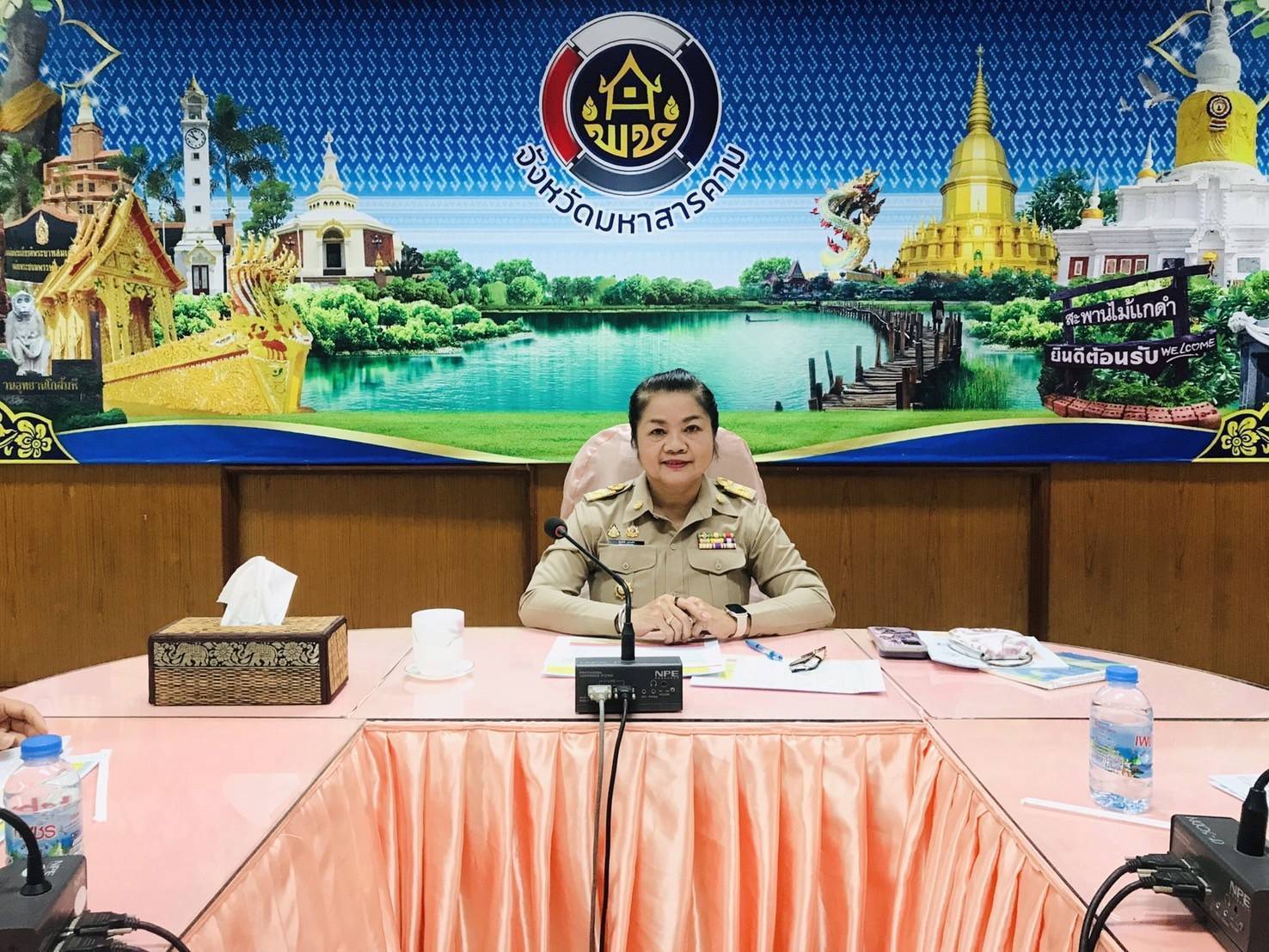 พช.มหาสารคาม ประชุมผู้บริหาร ผู้อำนวยการกลุ่มงาน ติดตามความคืบหน้าการขับเคลื่อนงานตามประเด็นเน้นย้ำ 10+1