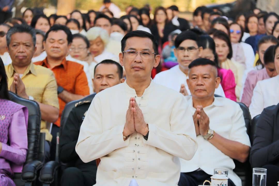 พช.มหาสารคาม ร่วมพิธีบูชามเหศักดิ์หลักเมือง งานประเพณีบุญเบิกฟ้าและงานกาชาดจังหวัดมหาสารคาม ประจำปี 2568