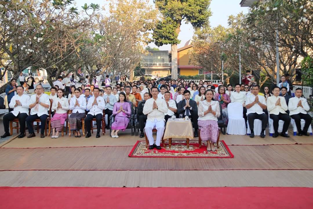 พช.มหาสารคาม ร่วมพิธีบูชามเหศักดิ์หลักเมือง งานประเพณีบุญเบิกฟ้าและงานกาชาดจังหวัดมหาสารคาม ประจำปี 2568