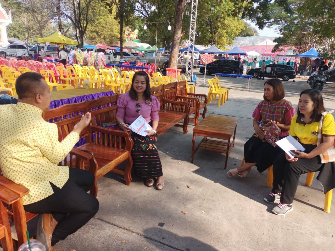 พช.มหาสารคาม ผนึกกำลังเตรียมความพร้อมสถานที่งาน “ราตรีเส้นสายลายผ้า” ในงาน “ประเพณีบุญเบิกฟ้าและงานกาชาดประจำปี 2568💃