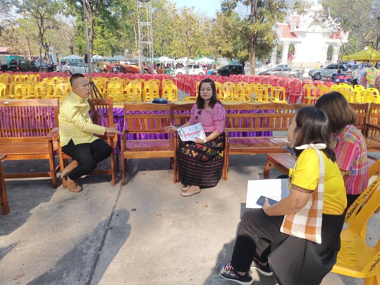 พช.มหาสารคาม ผนึกกำลังเตรียมความพร้อมสถานที่งาน “ราตรีเส้นสายลายผ้า” ในงาน “ประเพณีบุญเบิกฟ้าและงานกาชาดประจำปี 2568💃