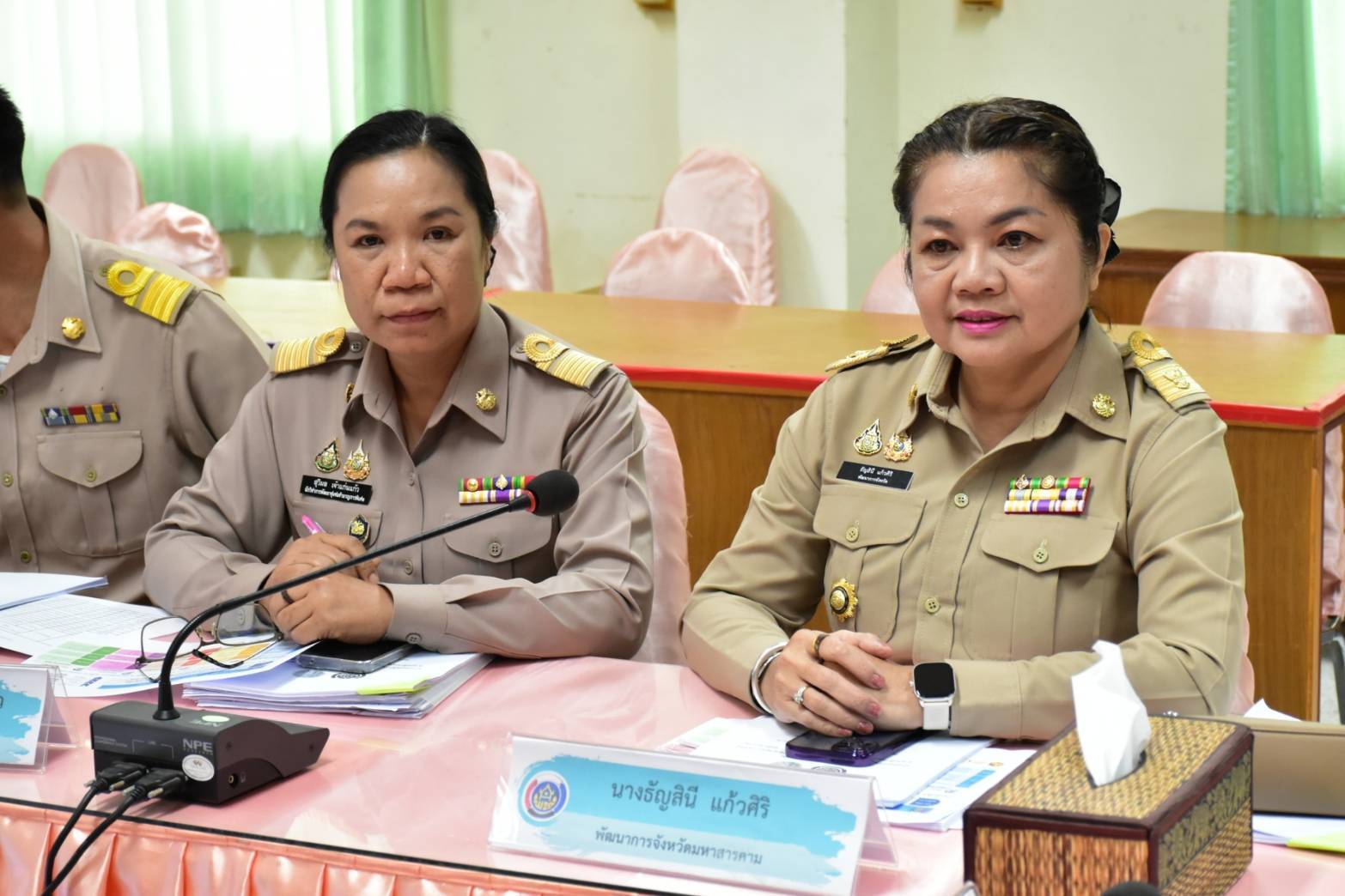 พช.มหาสารคาม : ประชุมนำเสนอผลการตรวจประเมินศูนย์เรียนรู้การพัฒนาคุณภาพชีวิตตามหลักทฤษฎีใหม่ ประยุกต์สู่ “โคก หนอง นา” ระดับจังหวัด ครั้งที่ 1/2568