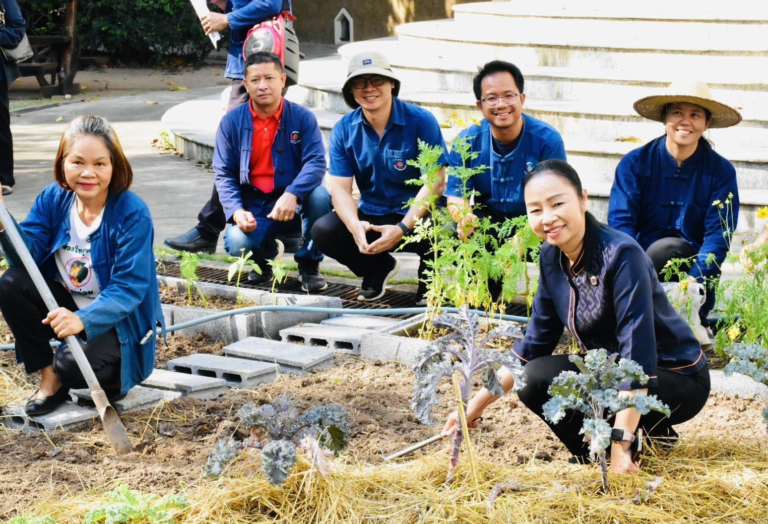 พช.มหาสารคาม : จัดกิจกรรมน้อมนำแนวพระราชดำริของสมเด็จพระกนิษฐาธิราชเจ้า กรมสมเด็จพระเทพรัตนราชสุดาฯ สยามบรมราชกุมารี สู่ปฏิบัติการปลูกผักสวนครัว เพื่อสร้างความมั่นคงทางอาหาร ประจำปีงบประมาณ 2568 กิจกรรม “ผู้นำต้องทำก่อน”