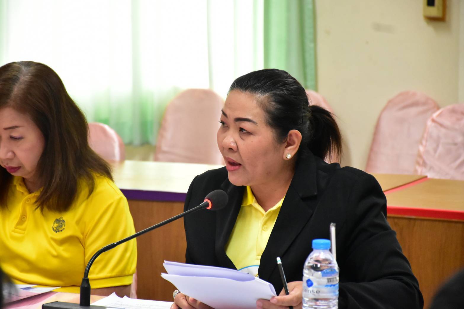 พช.มหาสารคาม : ประชุมคณะกรรมการบริหารศูนย์อำนวยการขจัดความยากจนและพัฒนาคนทุกช่วงวัยอย่างยั่งยืนตามหลักปรัชญาของเศรษฐกิจพอเพียง จังหวัดมหาสารคาม (คจพ.จ.มค) ครั้งที่ 2/2568