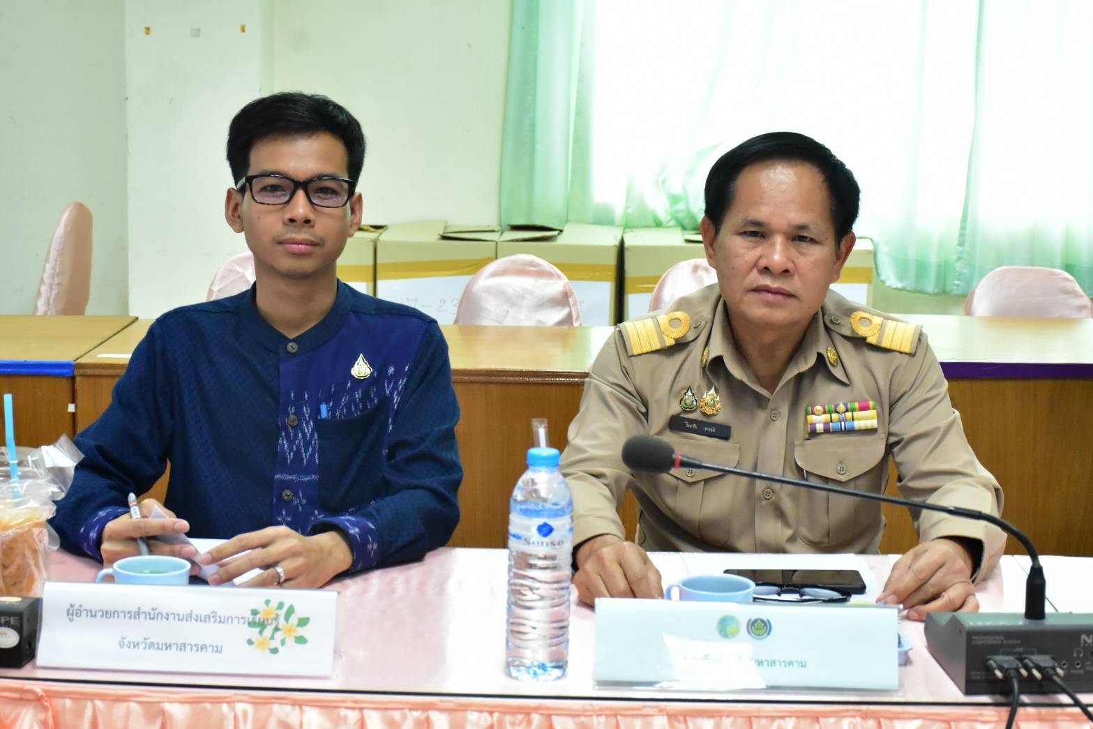 พช.มหาสารคาม : ประชุมคณะกรรมการบริหารศูนย์อำนวยการขจัดความยากจนและพัฒนาคนทุกช่วงวัยอย่างยั่งยืนตามหลักปรัชญาของเศรษฐกิจพอเพียง จังหวัดมหาสารคาม (คจพ.จ.มค) ครั้งที่ 2/2568