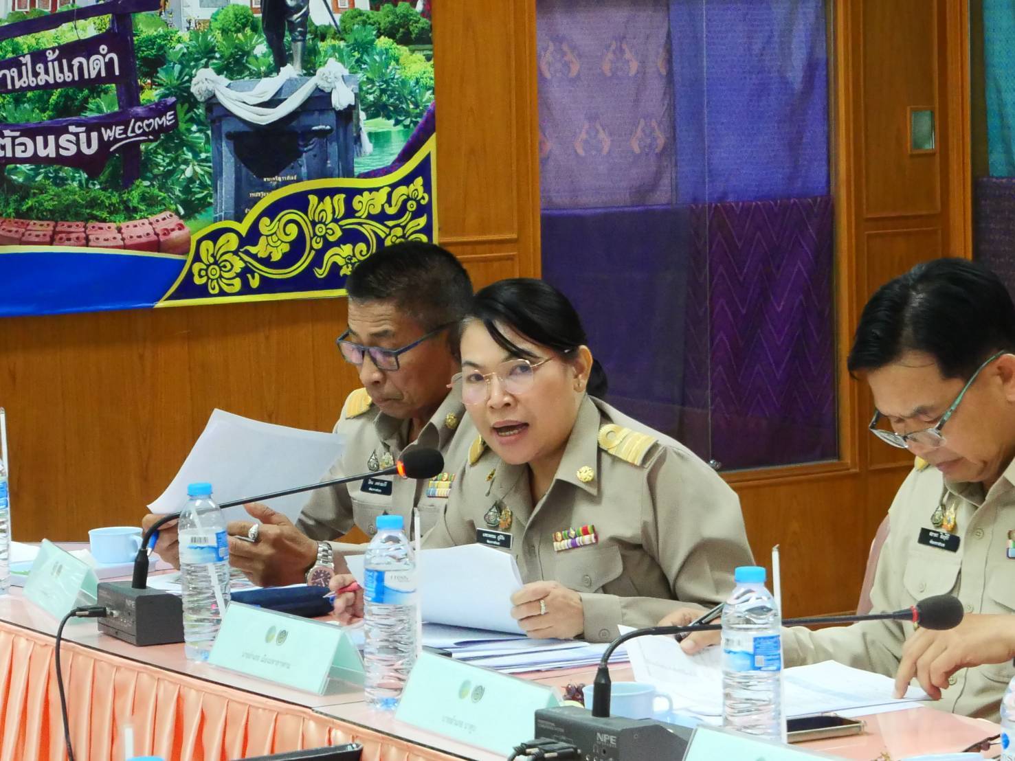 พช.มหาสารคาม : ประชุมคณะกรรมการบริหารศูนย์อำนวยการขจัดความยากจนและพัฒนาคนทุกช่วงวัยอย่างยั่งยืนตามหลักปรัชญาของเศรษฐกิจพอเพียง จังหวัดมหาสารคาม (คจพ.จ.มค) ครั้งที่ 2/2568