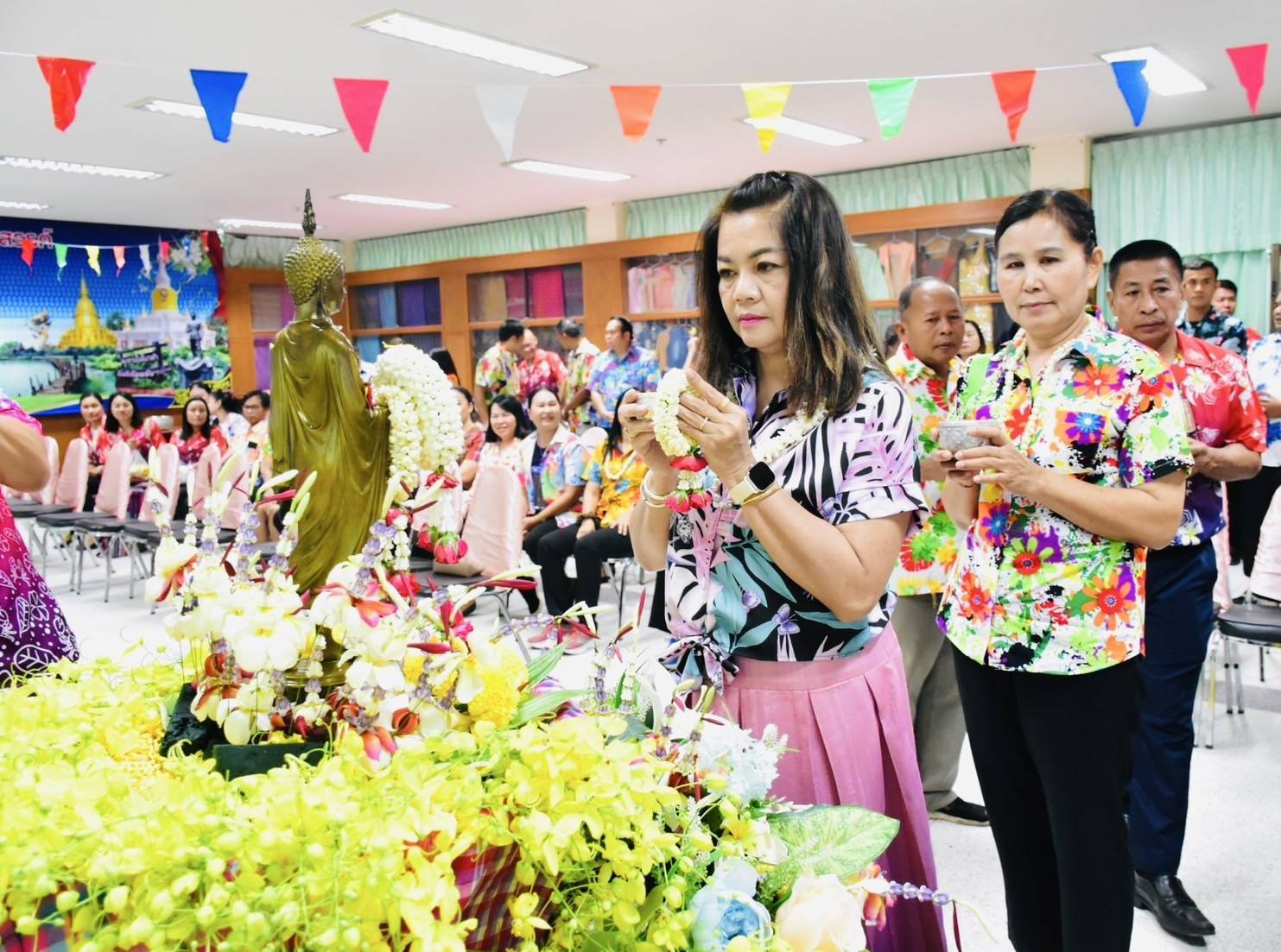 พช.มหาสารคาม : ร่วมสืบสานประเพณีที่ดีงามของไทย “ สืบสานสงกรานต์วิถีไทย ร่วมสานใจ ชาว พช.มค. ประจำปี 2568 ”
