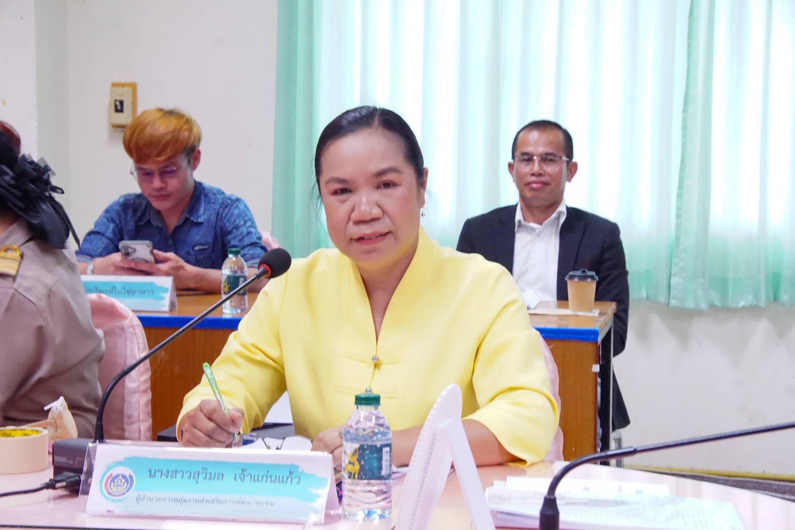 พช.มหาสารคาม : จัดประชุมเครือข่ายกลุ่มอาชีพ และผู้ผลิต ผู้ประกอบการหนึ่งตำบล หนึ่งผลิตภัณฑ์ จังหวัดมหาสารคาม