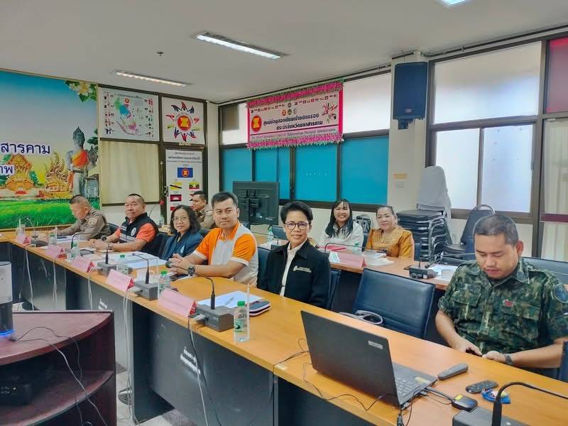 พช.มหาสารคาม : ร่วมประชุมศูนย์ปฏิบัติการติดตามเร่งรัดการบำบัดรักษา ฟื้นฟูสภาพทางสังคม ป้องกันและปราบปรามยาเสพติด ครั้งที่ 6/2568
