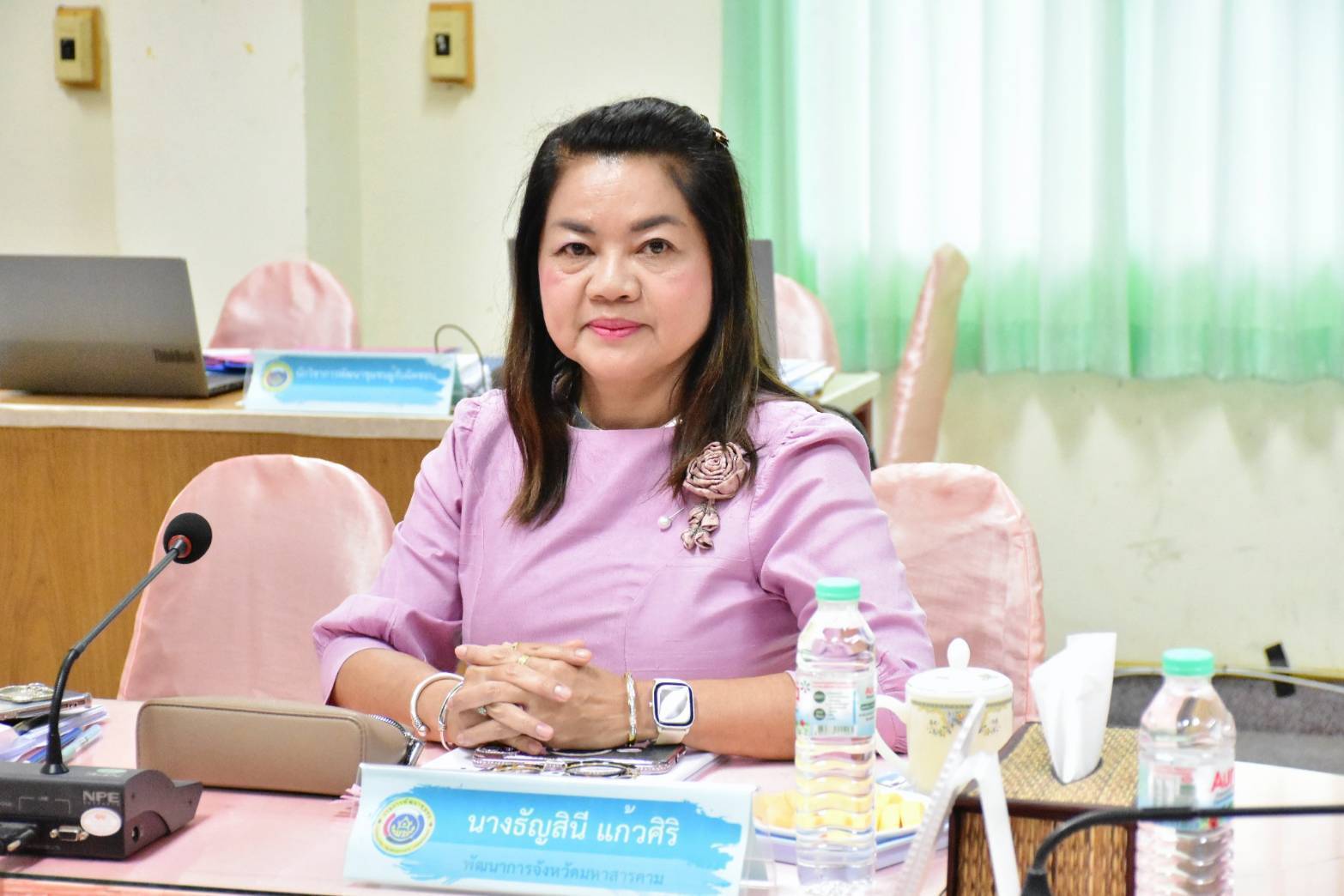 จังหวัดมหาสารคาม : ประชุมคณะทำงานบริหารการจัดเก็บข้อมูลความจำเป็นพื้นฐาน (จปฐ.) และข้อมูลพื้นฐานระดับหมู่บ้าน (กชช.2ค) ปี 2568 จังหวัดมหาสารคาม เพื่อรับรองคุณภาพข้อมูล จปฐ. ประจำปีงบประมาณ พ.ศ.2568 เพื่อยกระดับคุณภาพชีวิตของประชาชน