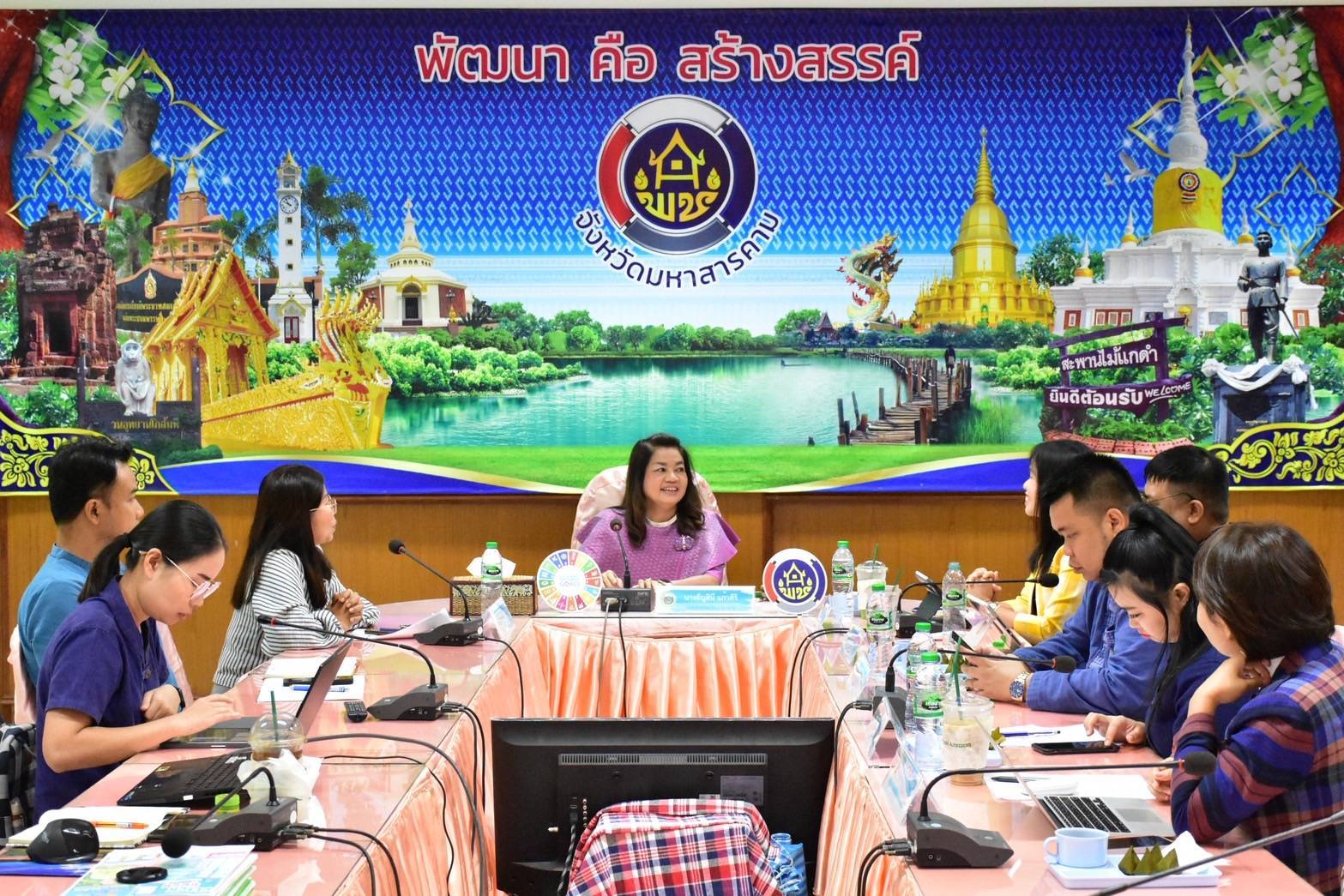 พช.มหาสารคาม : รับการสนับสนุนการดำเนินงานสารสนเทศตำบลต้นแบบเพื่อการพัฒนาคุณภาพชีวิต ประจำปี 2568 จาก คณะสนับสนุนฯ กรมการพัฒนาชุมชน