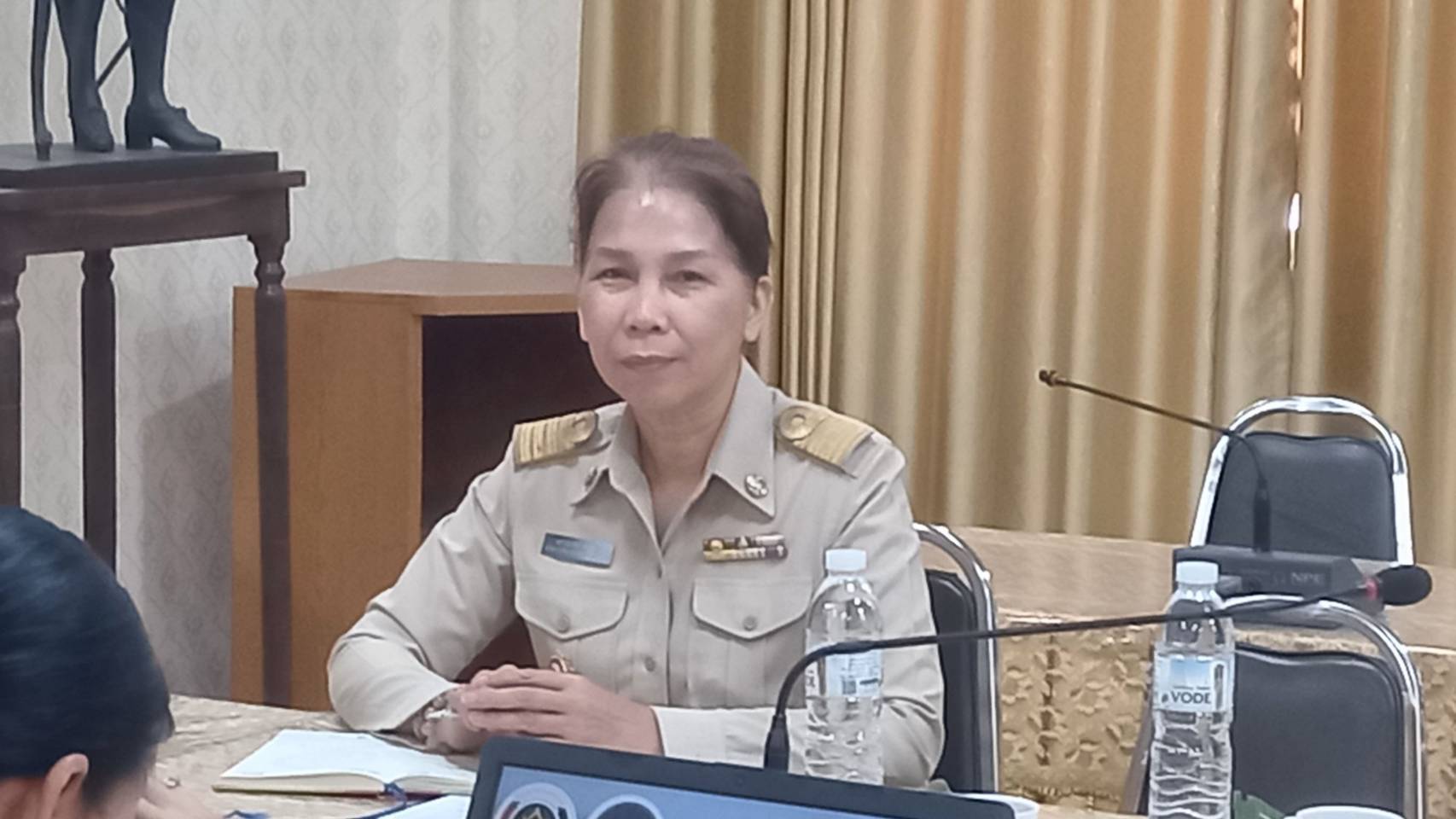 พช.มหาสารคาม : รับการตรวจราชการ ผู้ตรวจราชการกรมการพัฒนาชุมชน (นางอรุณรัตน์ ชิงชนะ) ลงพื้นที่ อำเภอวาปีปทุม จังหวัดมหาสารคาม ติดตามผลการปฏิบัติราชการตามนโยบายของรัฐบาล ภารกิจกระทรวงมหาดไทย และกรมการพัฒนาชุมชน ประจำเดือนมิถุนายน 2568