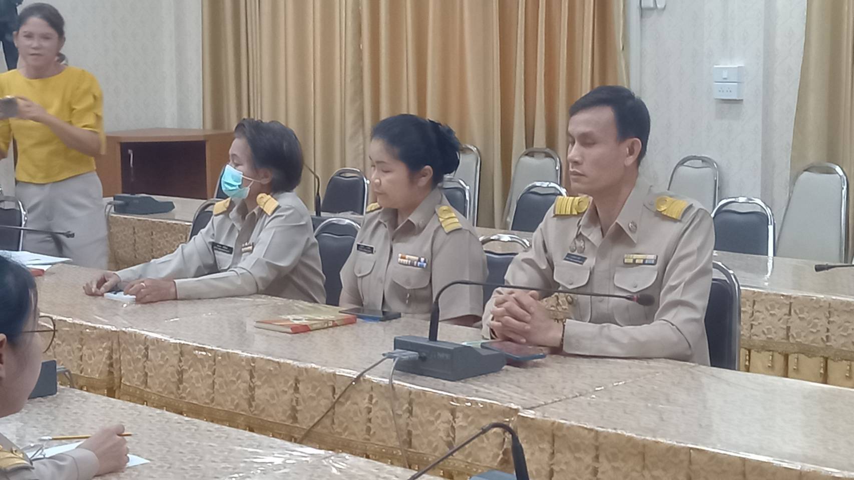 พช.มหาสารคาม : รับการตรวจราชการ ผู้ตรวจราชการกรมการพัฒนาชุมชน (นางอรุณรัตน์ ชิงชนะ) ลงพื้นที่ อำเภอวาปีปทุม จังหวัดมหาสารคาม ติดตามผลการปฏิบัติราชการตามนโยบายของรัฐบาล ภารกิจกระทรวงมหาดไทย และกรมการพัฒนาชุมชน ประจำเดือนมิถุนายน 2568