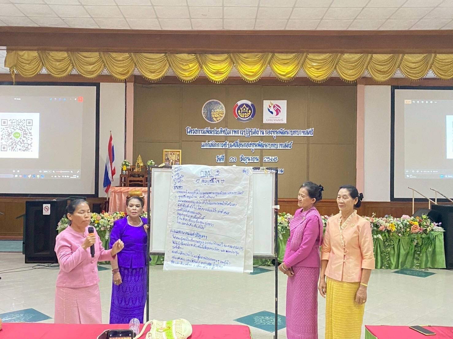 พช.มหาสารคาม : เพิ่มเพิ่มประสิทธิภาพการปฏิบัติงานกองทุนพัฒนาบทบาทสตรี แก่กลไกการขับเคลื่อนกองทุนพัฒนาบทบาทสตรี ระดับจังหวัด