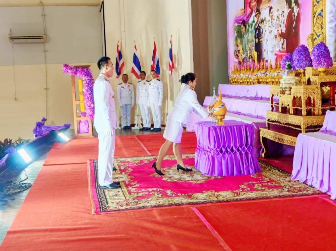 พช.มหาสารคาม : ร่วมพิธีถวายเครื่องราชสักการะและวางพานพุ่ม และพิธีถวายพระพรชัยมงคล เนื่องในวันเฉลิมพระชนมพรรษา สมเด็จพระนางเจ้าสุทิดา พัชรสุธาพิมลลักษณ พระบรมราชินี 3 มิถุนายน 2568