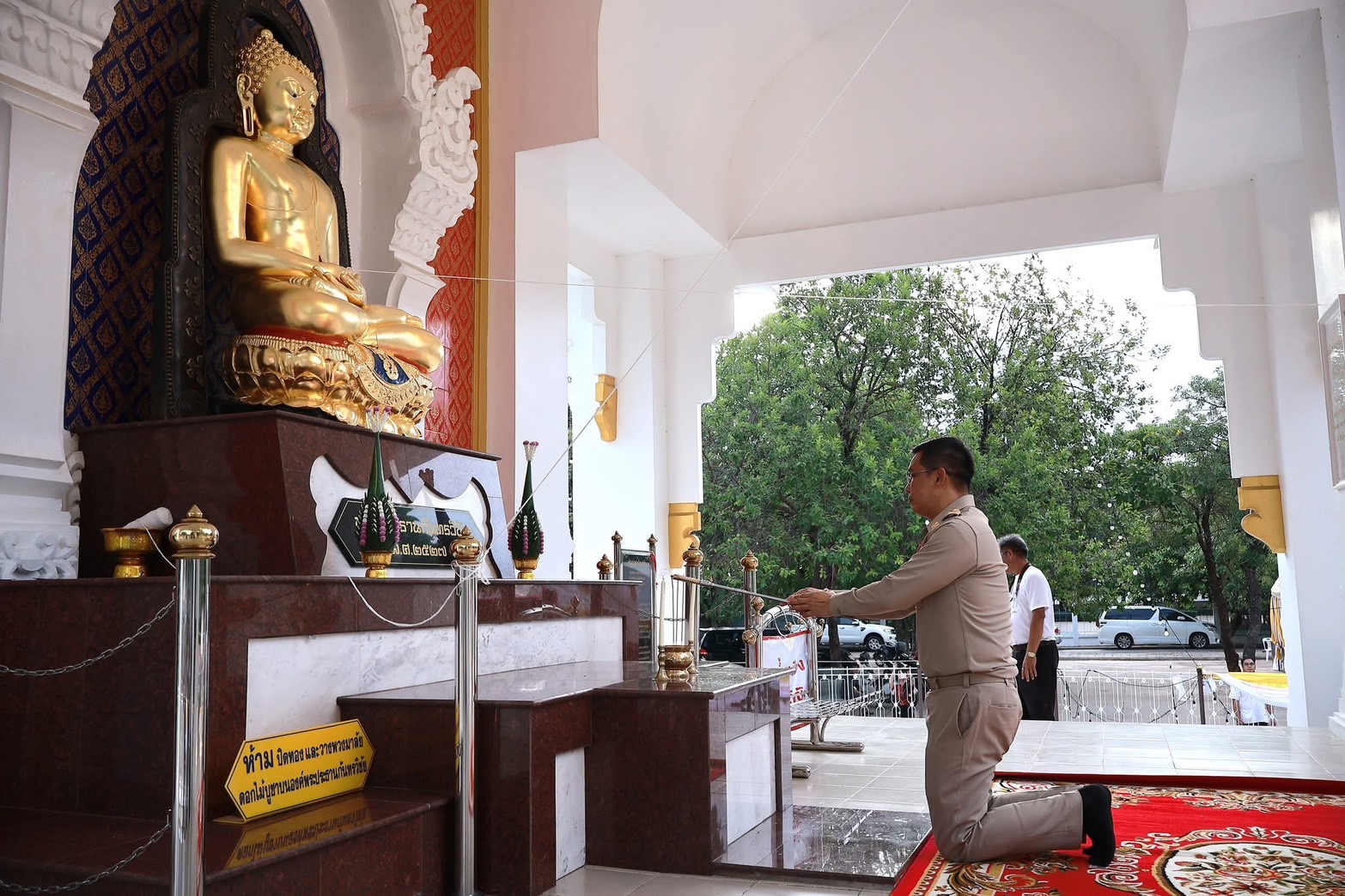 พช.มหาสารคาม : ร่วมพิธีเจริญพระพุทธมนต์ เสริมสร้างความเป็นสิริมงคล ในงานประเพณีบุญชำฮะ (บุญเดือน 7) เนื่องในวาระ 160 ปี จังหวัดมหาสารคาม