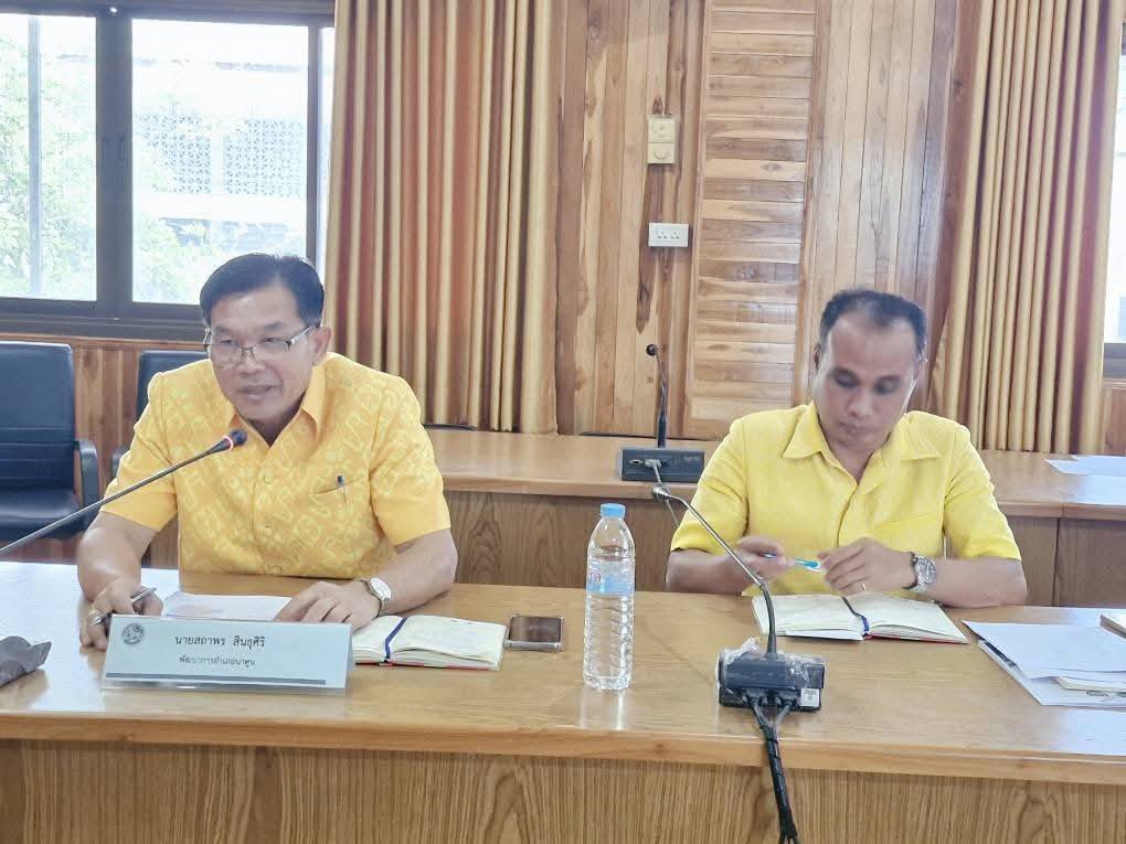 พช.มหาสารคาม : รับการตรวจราชการ ผู้ตรวจราชการกรมการพัฒนาชุมชน (นางอรุณรัตน์ ชิงชนะ) ลงพื้นที่ อำเภอนาดูน จังหวัดมหาสารคาม ติดตามผลการปฏิบัติราชการตามนโยบายของรัฐบาล ภารกิจกระทรวงมหาดไทย และกรมการพัฒนาชุมชน ประจำเดือนกรกฏาคม 2568