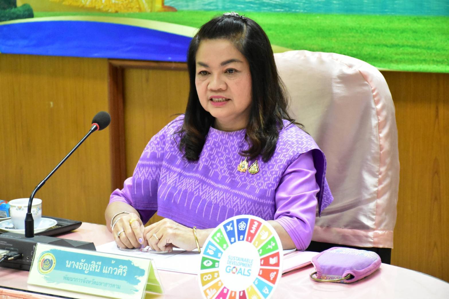 พช.มหาสารคาม : ประชุมแผนการขับเคลื่อนงานสำนักงานพัฒนาชุมชนจังหวัดมหาสารคาม ครั้งที่ 7/2568