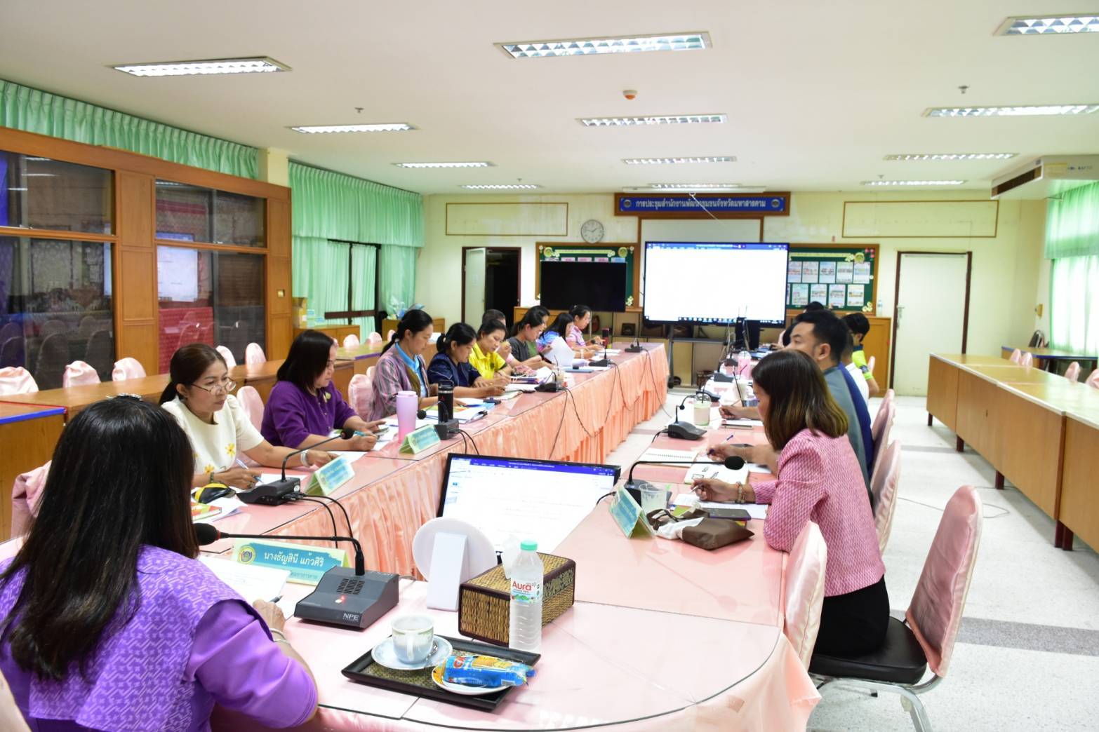 พช.มหาสารคาม : ประชุมแผนการขับเคลื่อนงานสำนักงานพัฒนาชุมชนจังหวัดมหาสารคาม ครั้งที่ 7/2568